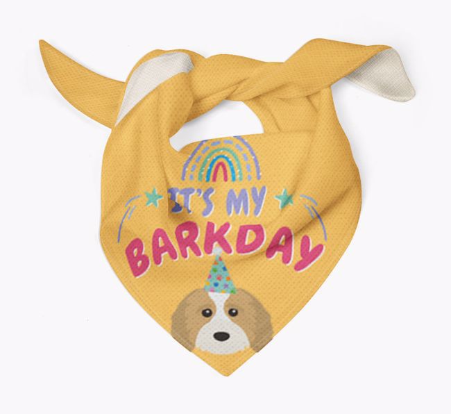 It's My Barkday: Personalised {breedFullName} Bandana