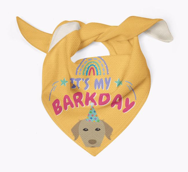 It's My Barkday: Personalized {breedFullName} Bandana