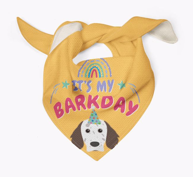 It's My Barkday: Personalised {breedFullName} Bandana