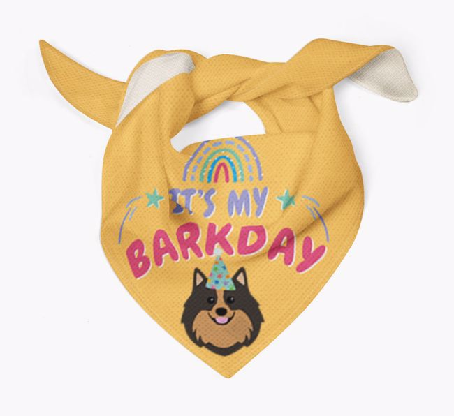 It's My Barkday: Personalized {breedFullName} Bandana