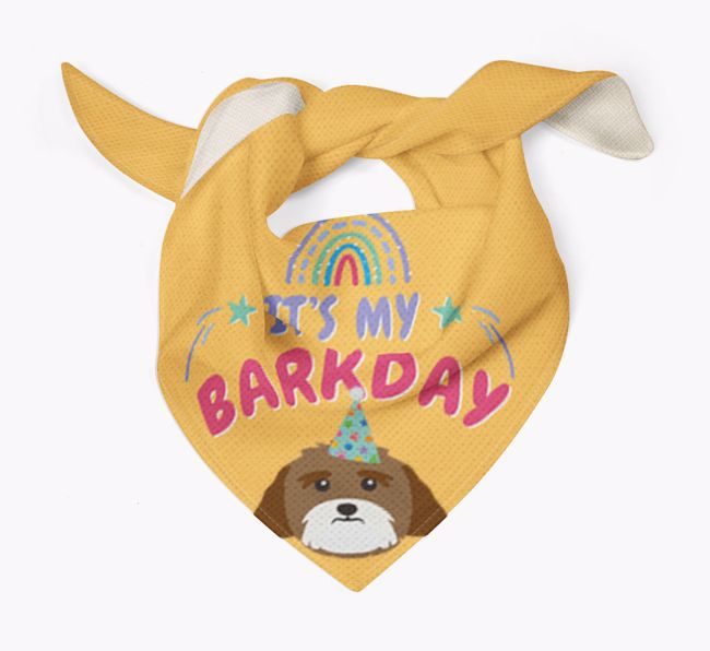 It's My Barkday: Personalised {breedFullName} Bandana