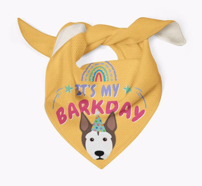 It's My Barkday: Personalized {breedFullName} Bandana