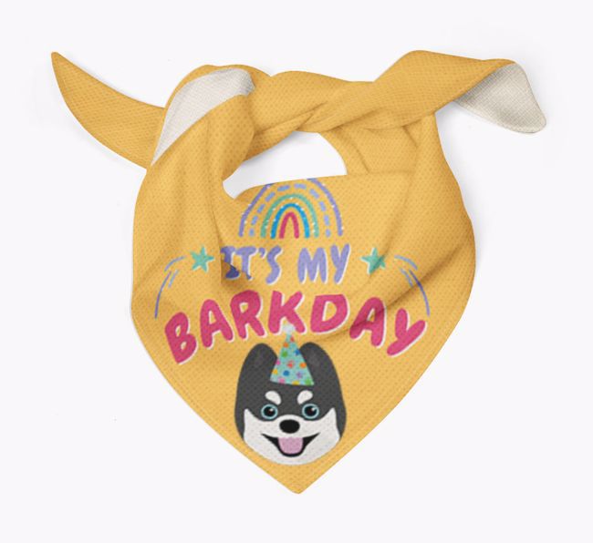 It's My Barkday: Personalised {breedFullName} Bandana