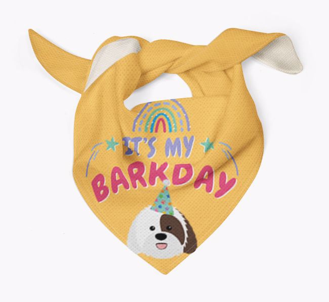 It's My Barkday: Personalised {breedFullName} Bandana