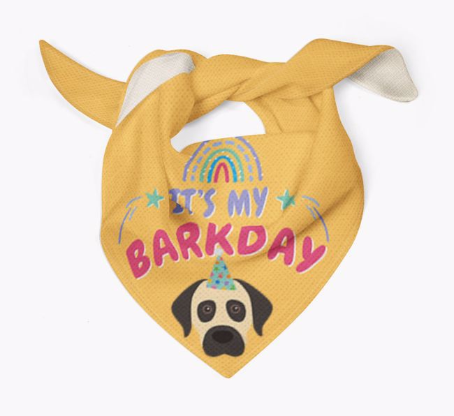 It's My Barkday: Personalized {breedFullName} Bandana