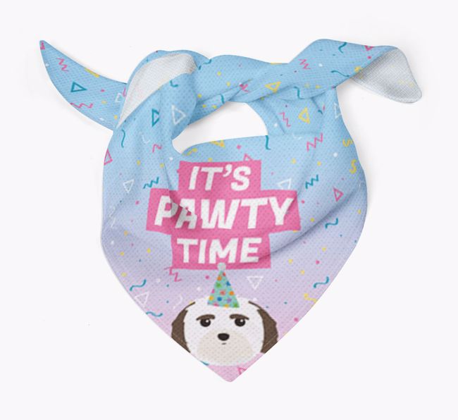 It's Pawty Time: Personalized {breedFullName} Bandana