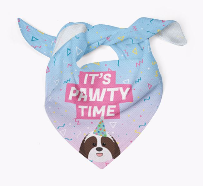 It's Pawty Time: Personalised {breedFullName} Bandana