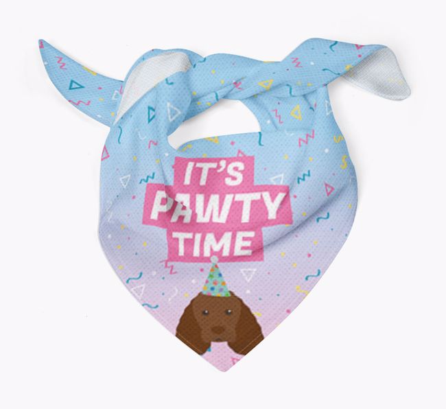 It's Pawty Time: Personalised {breedFullName} Bandana