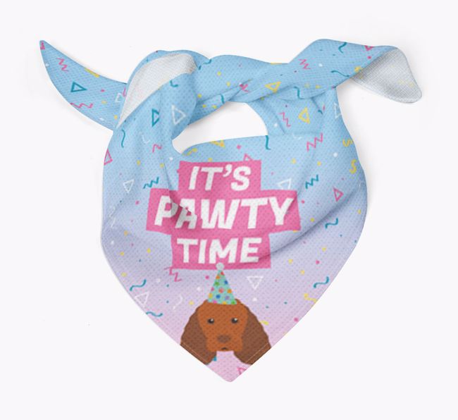 It's Pawty Time: Personalized {breedFullName} Bandana