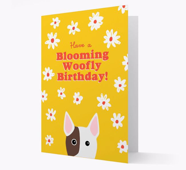 Blooming Woofly Birthday: Personalised {breedFullName} Card