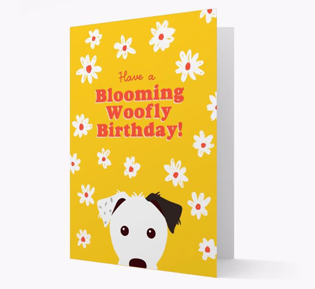 Blooming Woofly Birthday: Personalised {breedFullName} Card