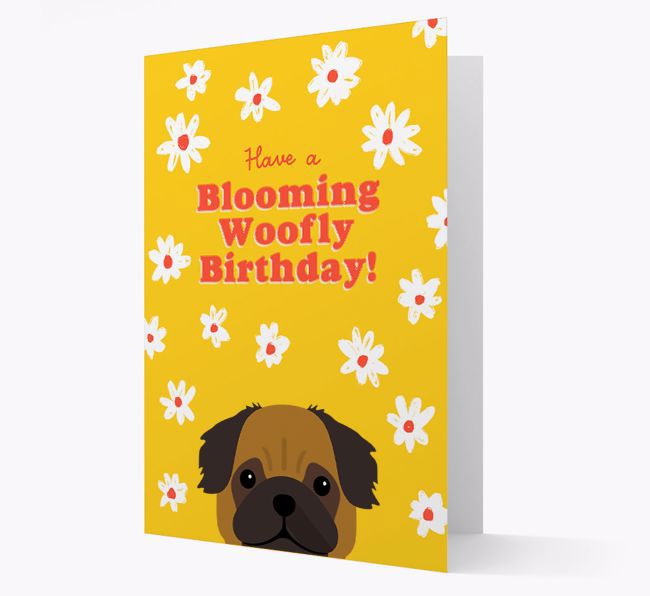 Blooming Woofly Birthday: Personalised {breedFullName} Card