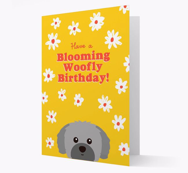 Blooming Woofly Birthday: Personalised {breedFullName} Card