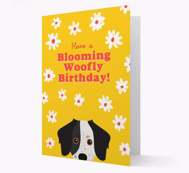 Blooming Woofly Birthday: Personalised {breedFullName} Card