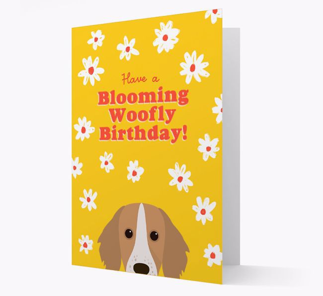 Blooming Woofly Birthday: Personalised {breedFullName} Card