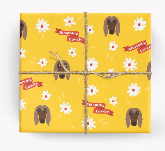 Blooming Lovely: Personalized {breedFullName} Wrapping Paper