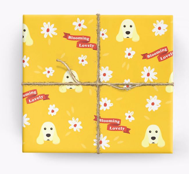 Blooming Lovely: Personalised {breedFullName} Wrapping Paper