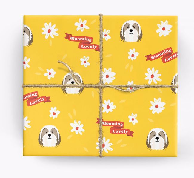 Blooming Lovely: Personalised {breedFullName} Wrapping Paper