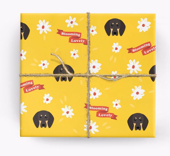 Blooming Lovely: Personalised {breedFullName} Wrapping Paper