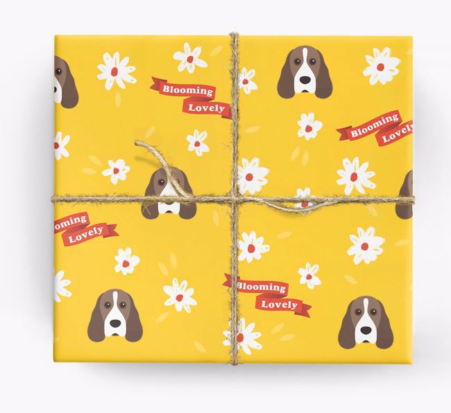 Blooming Lovely: Personalised {breedFullName} Wrapping Paper