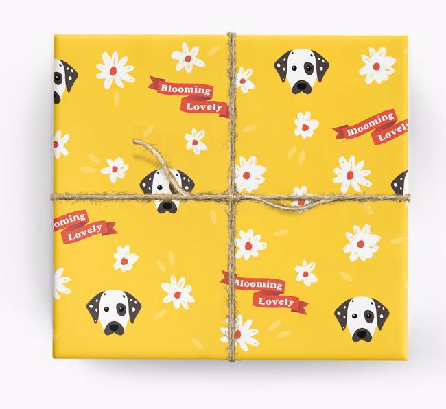 Blooming Lovely: Personalised {breedFullName} Wrapping Paper