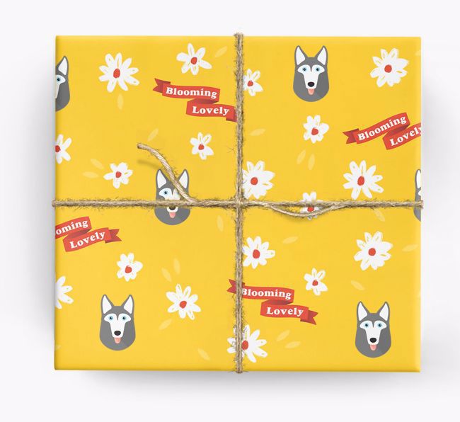 Blooming Lovely: Personalised {breedFullName} Wrapping Paper