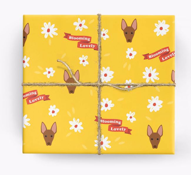 Blooming Lovely: Personalised {breedFullName} Wrapping Paper