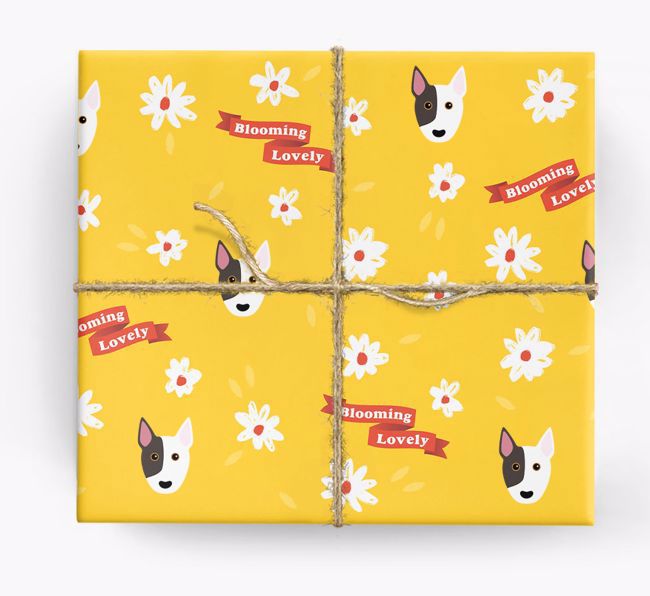 Blooming Lovely: Personalised {breedFullName} Wrapping Paper
