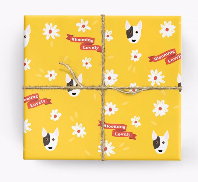 Blooming Lovely: Personalised {breedFullName} Wrapping Paper