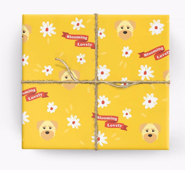 Blooming Lovely: Personalised {breedFullName} Wrapping Paper