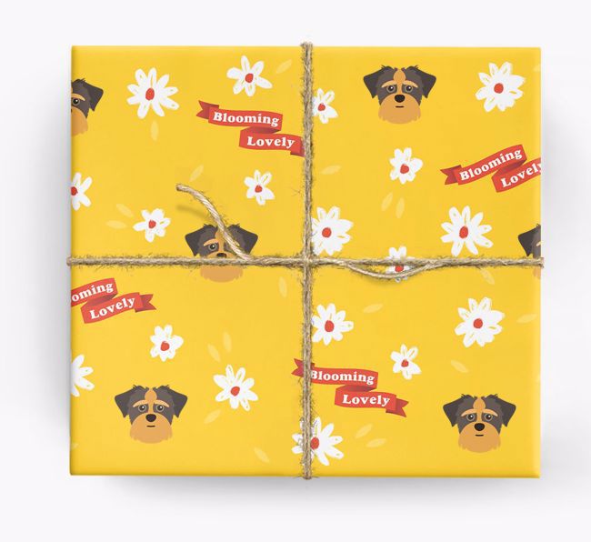 Blooming Lovely: Personalised {breedFullName} Wrapping Paper