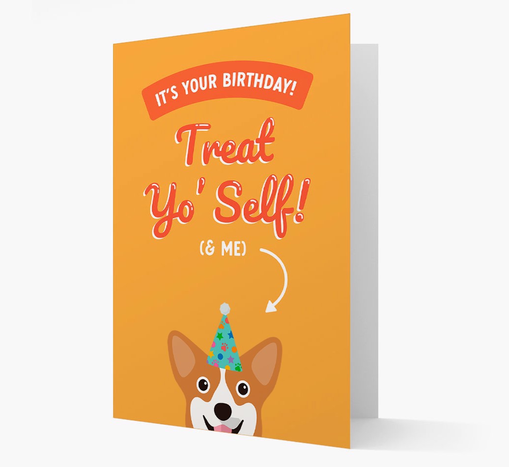 Treat Yo' Self: Personalized {breedFullName} Card