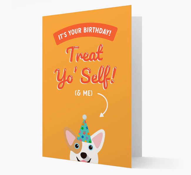 Treat Yo' Self: Personalized {breedFullName} Card