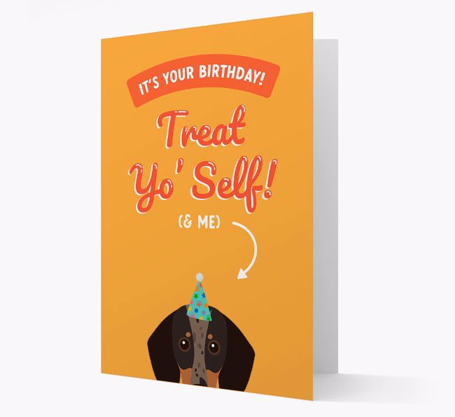 Treat Yo' Self: Personalized {breedFullName} Card