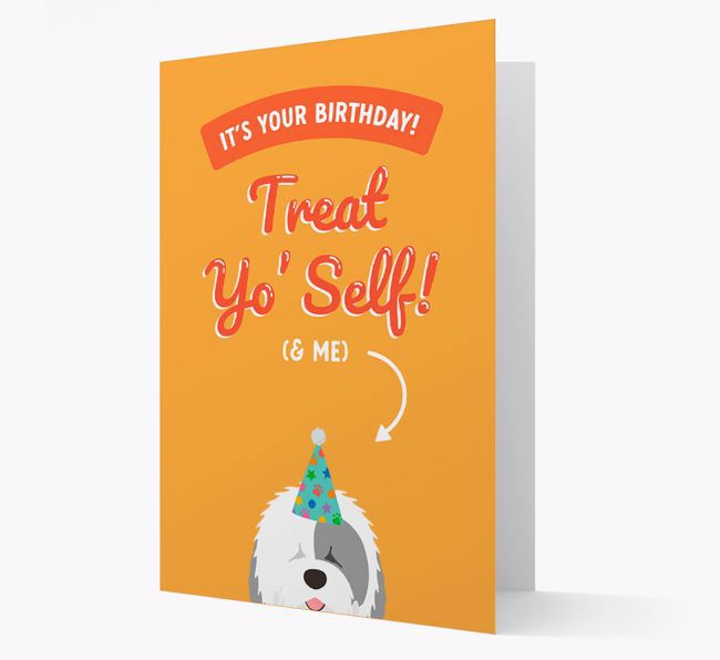 Treat Yo' Self: Personalized {breedFullName} Card