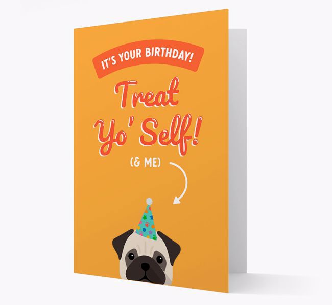 Treat Yo' Self: Personalized {breedFullName} Card