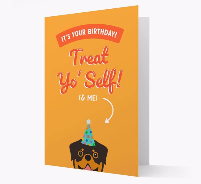 Treat Yo' Self: Personalized {breedFullName} Card