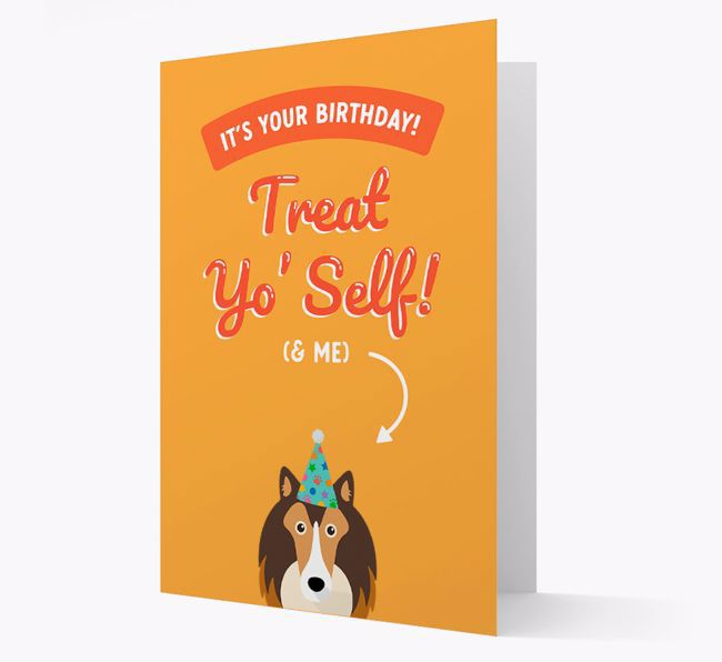 Treat Yo' Self: Personalized {breedFullName} Card