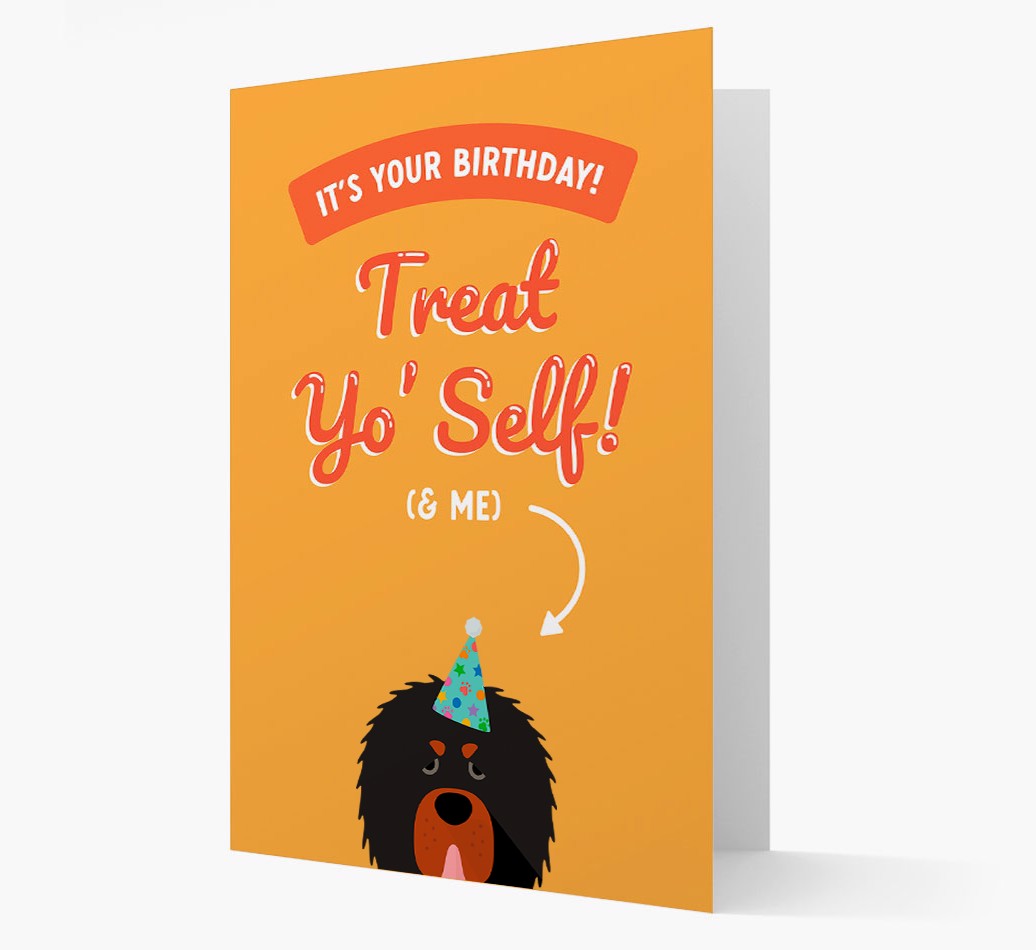 Treat Yo' Self: Personalized {breedFullName} Card