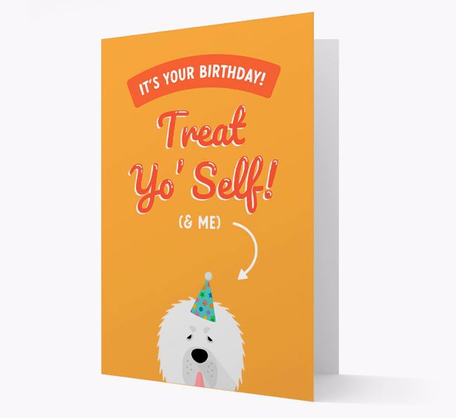 Treat Yo' Self: Personalized {breedFullName} Card