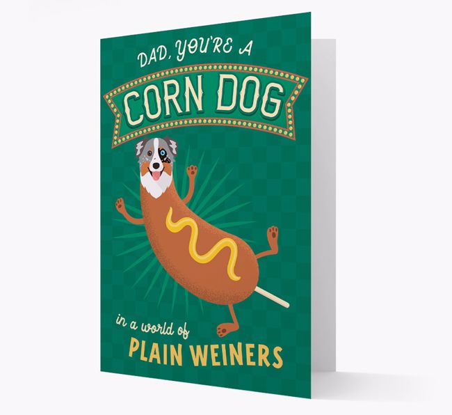 Corn Dog Dad: Personalized {breedFullName} Card