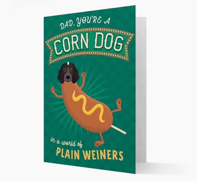 Corn Dog Dad: Personalized {breedFullName} Card