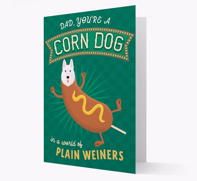 Corn Dog Dad: Personalized {breedFullName} Card