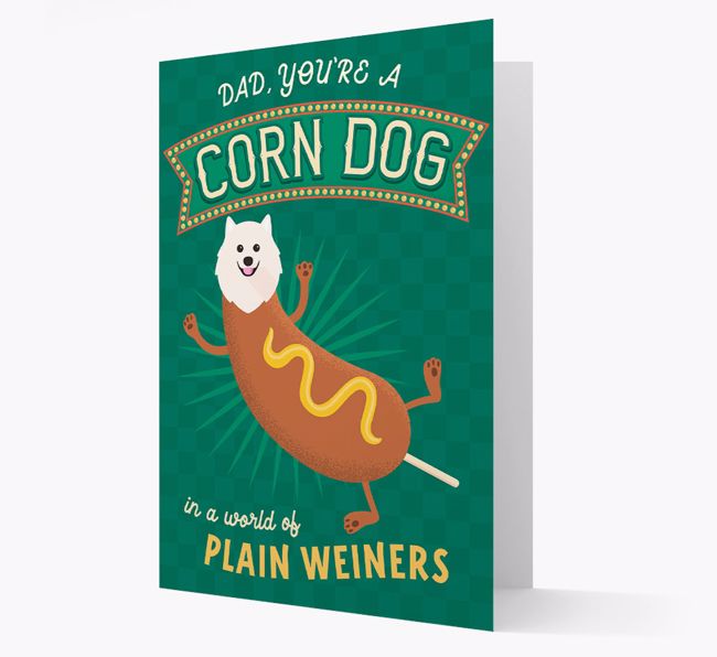 Corn Dog Dad: Personalized {breedFullName} Card