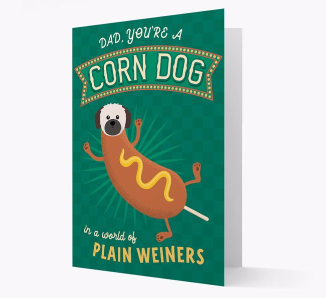 Corn Dog Dad: Personalized {breedFullName} Card