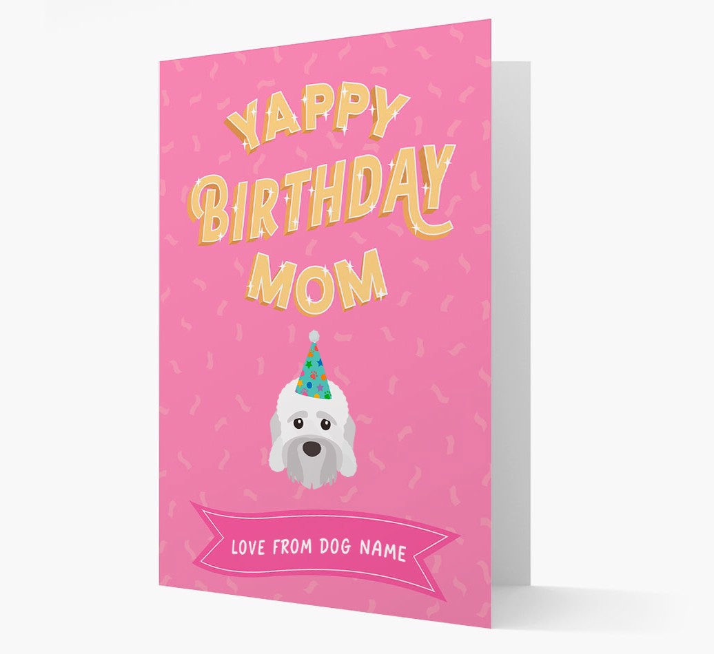 Yappy Birthday Mom: Personalized {breedFullName} Card