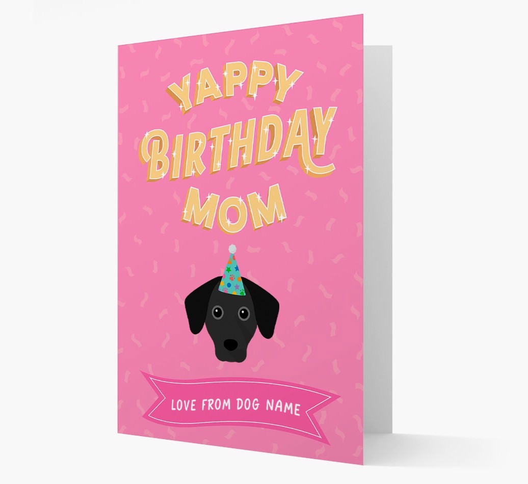 Yappy Birthday Mom: Personalized {breedFullName} Card