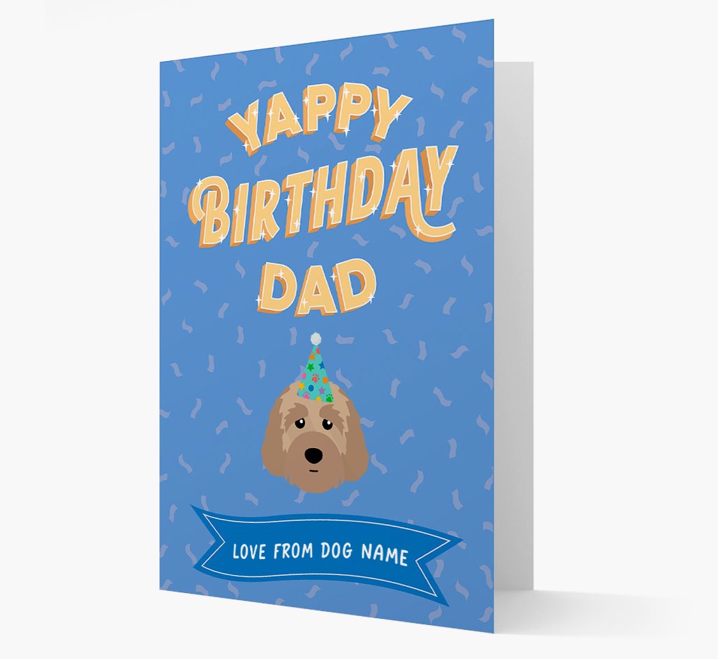 Yappy Birthday Dad: Personalised {breedFullName} Card