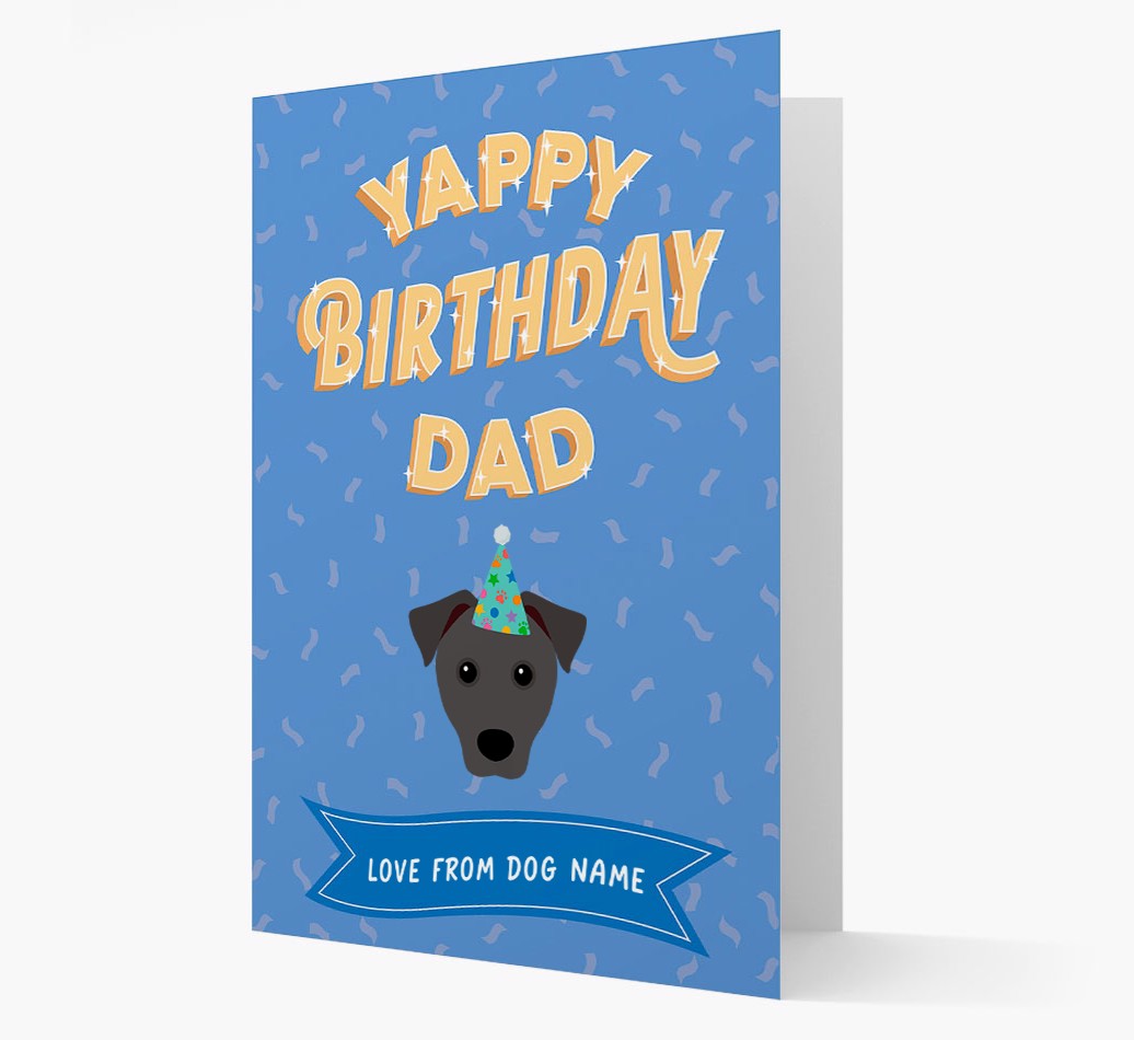Yappy Birthday Dad: Personalised {breedFullName} Card