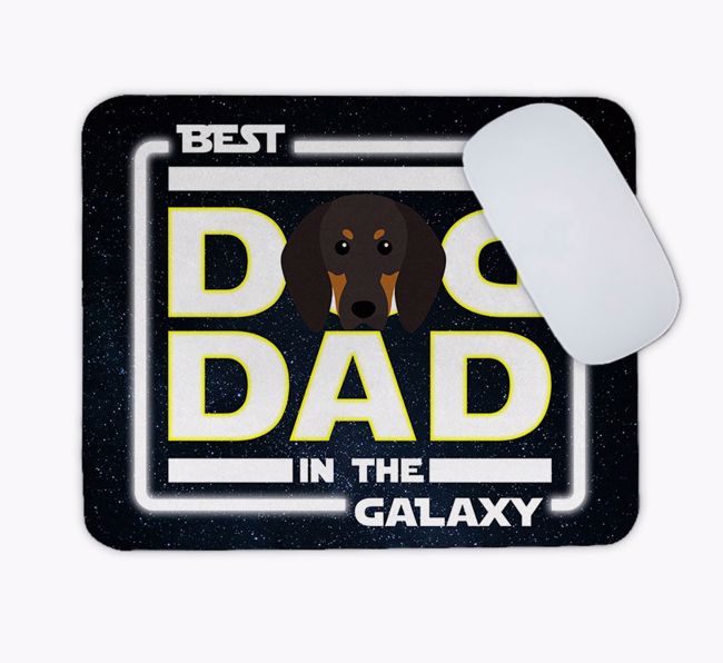 Best Dog Dad in the Galaxy: Personalised Mouse Mat for your {breedFullName} 